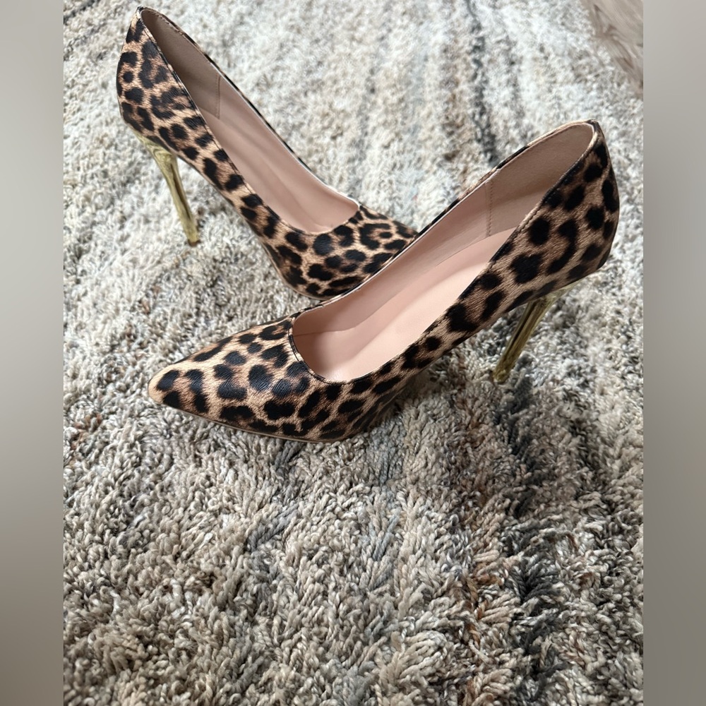 Leopard Print Stiletto Heels